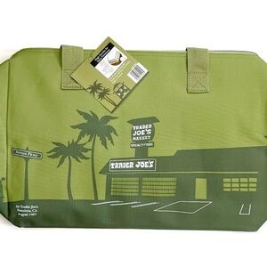 Trader Joe 's Insulated Bag Olive Green Large Reusable